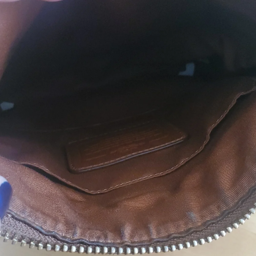 Coach Brown Monogram Canvas Crossbody/Shoulder Bag Project DIY Repair - Picture 14 of 15